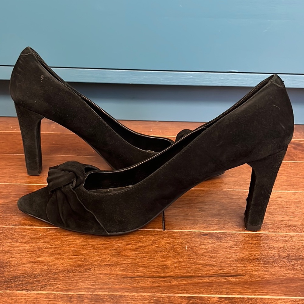 Vaneli | black suede heels
